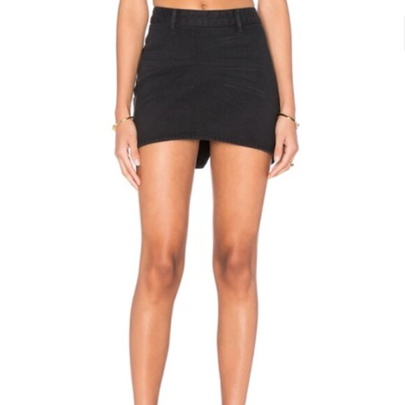 One Teaspoon | Mini Freelove Distressed Denim Skirt In Bleu Cult - Picture 15 of 16